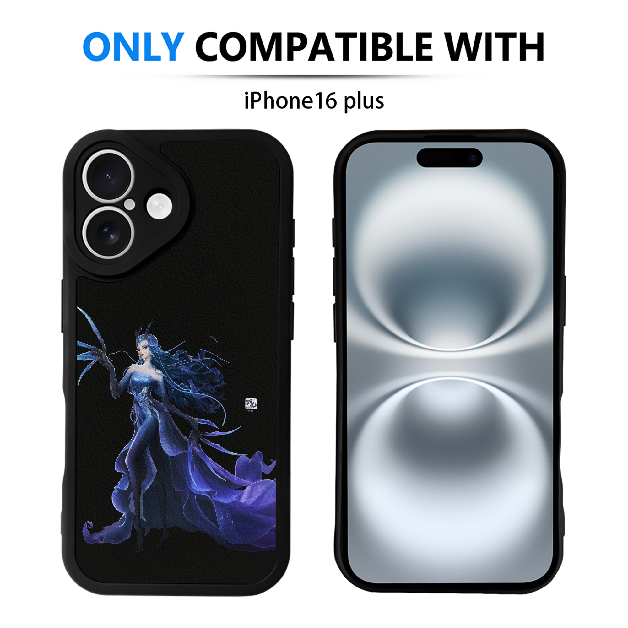 （画像用） Ne Zha 2 ナタ 魔童の大暴れ 【iPhone 16シリーズ対応】シリコンスマホケース（レザー調） 材質：シリコン